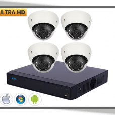 HDCVI X-Security 4K Artificial Intelligence Videoovervågning Dome Kamera Sæt 4